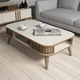 Hanah Home Eylül Mesa de Centro Crema